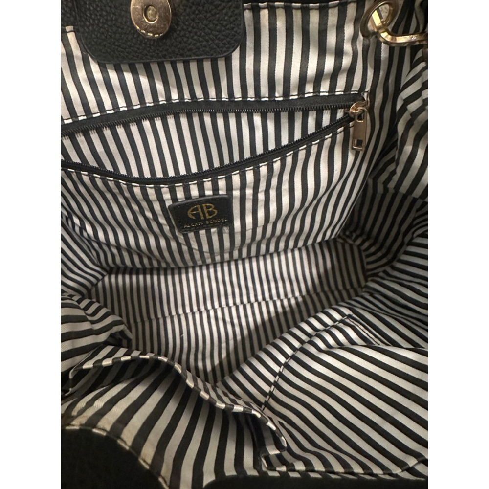 Alexis Bendel Black Gold Studded Tote Bag - Picture 5 of 13